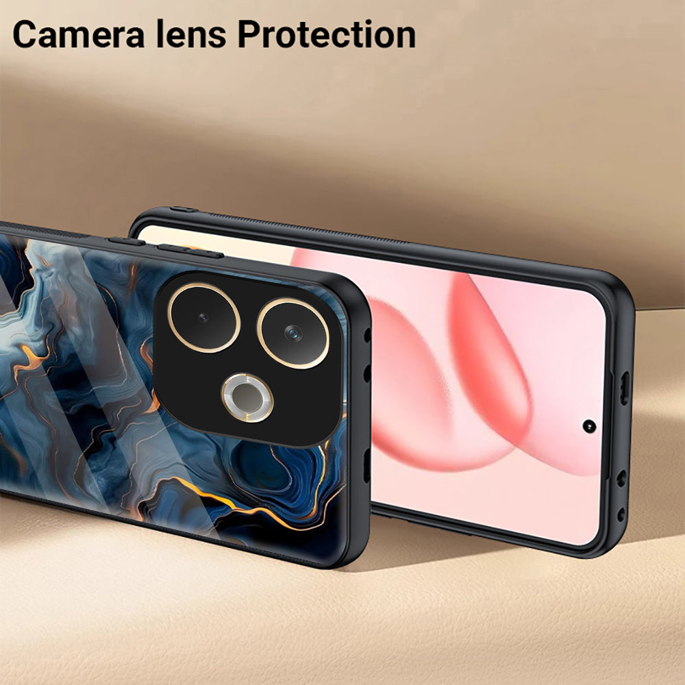 Oppo A5 Pro 5G Premium Acrylic Shockproof Glass Back Case (Molten Glow)