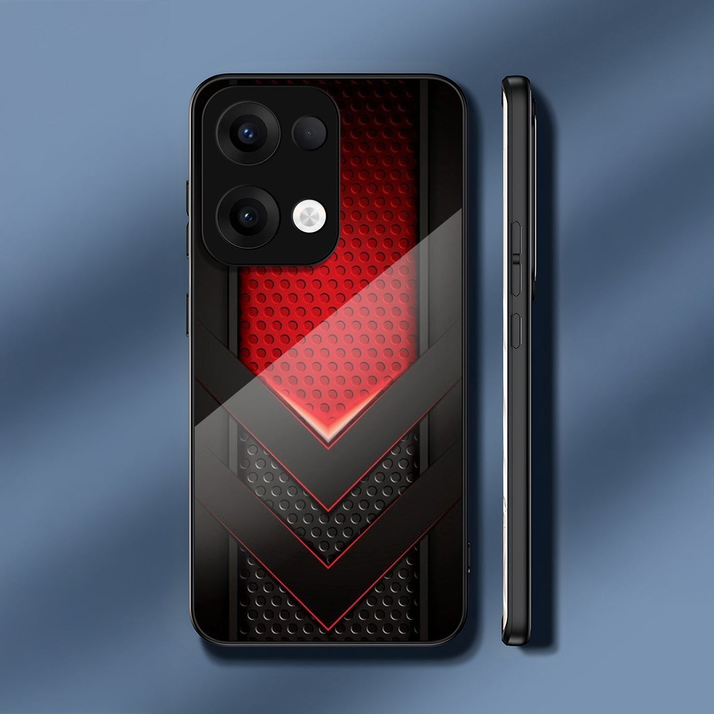Oppo Reno 13 5G Premium Acrylic Shockproof Glass Back Case (V-Strike)