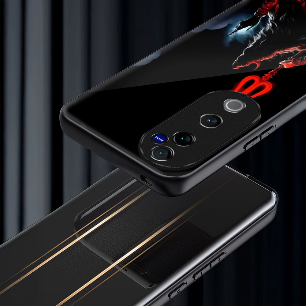 Vivo V40 Pro 5G Premium Acrylic Shockproof Glass Back Case (Shiva Storm)