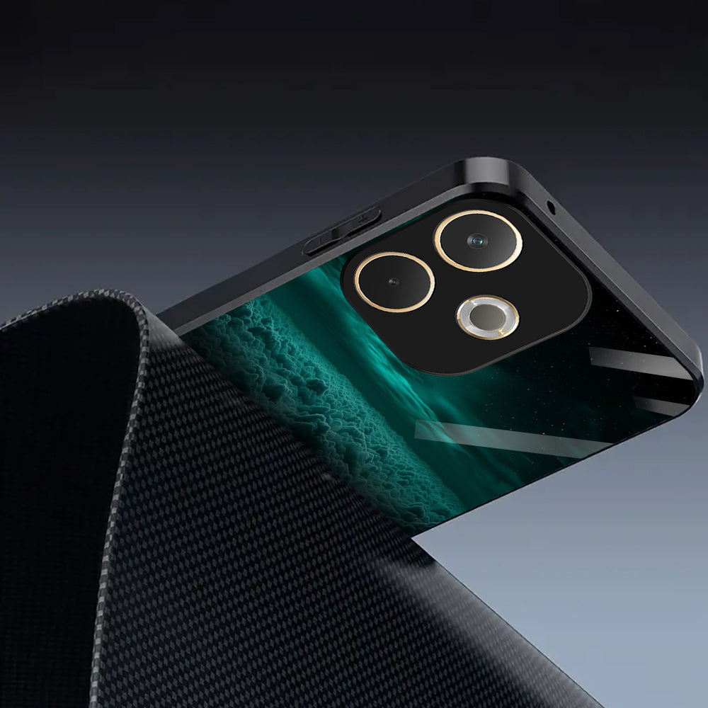 Oppo A5 Pro 5G Premium Acrylic Shockproof Glass Back Case (Mystic Horizon)