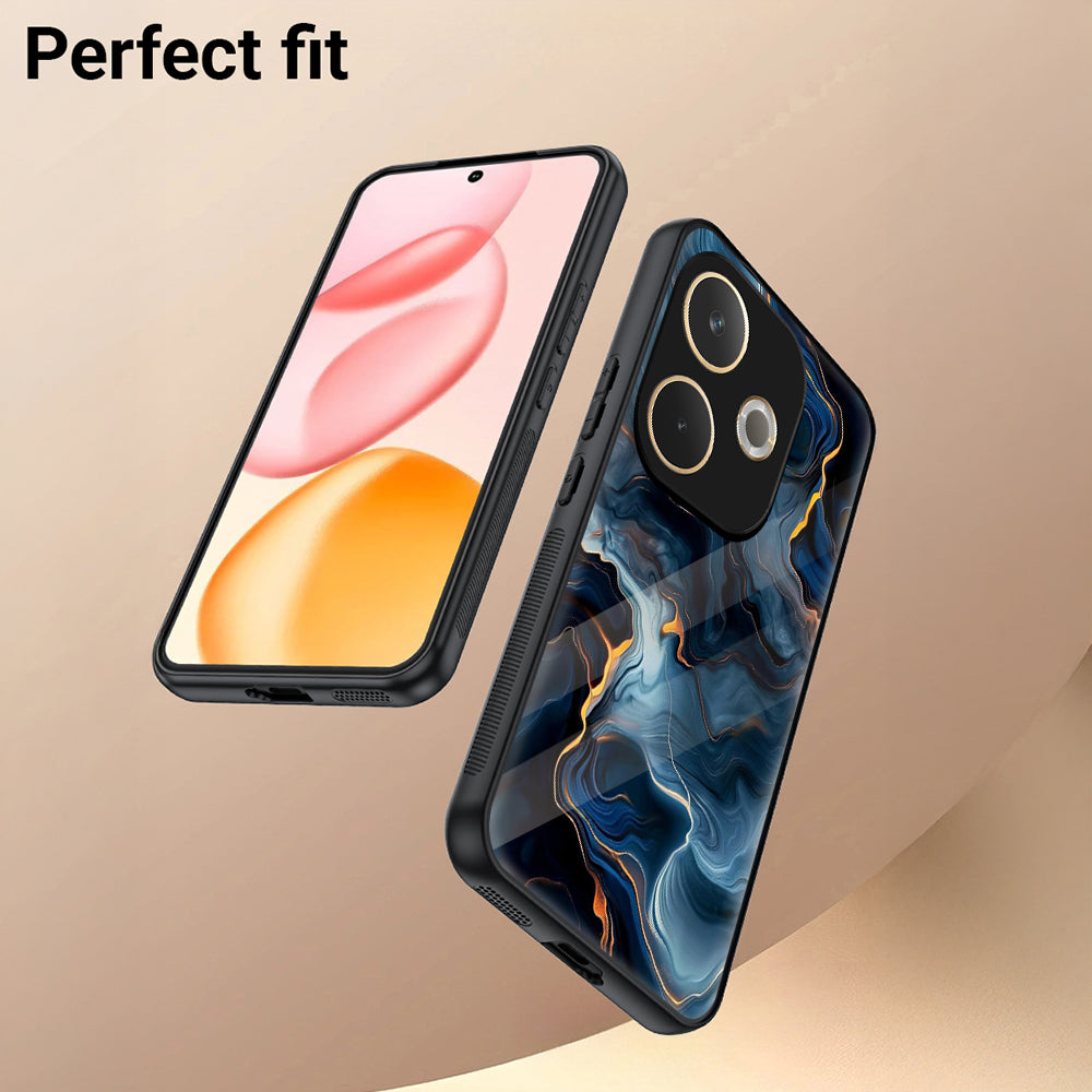 Oppo A5 Pro 5G Premium Acrylic Shockproof Glass Back Case (Molten Glow)