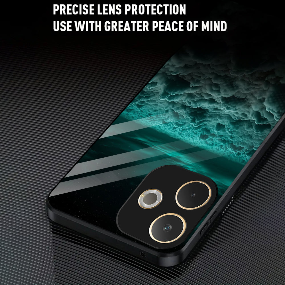 Oppo A5 Pro 5G Premium Acrylic Shockproof Glass Back Case (Mystic Horizon)