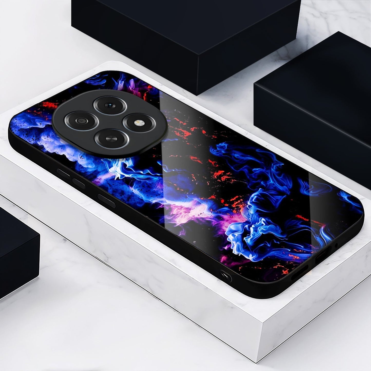 Oppo F29 Pro 5G Premium Acrylic Shockproof Glass Back Case (Nebula)