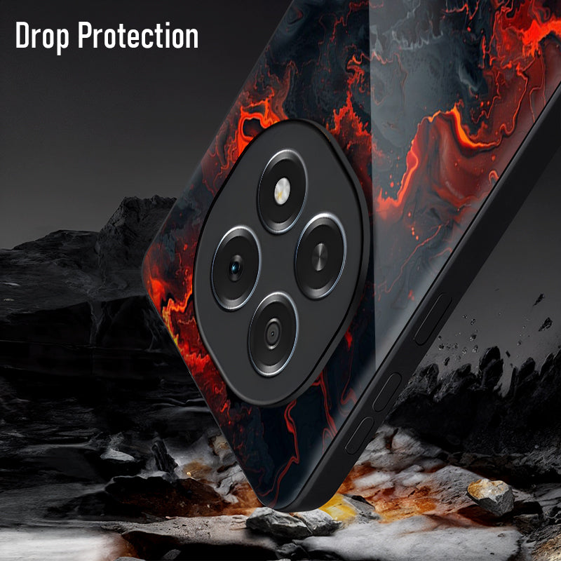 Oppo F29 Pro 5G Premium Acrylic Shockproof Glass Back Case (Lava)