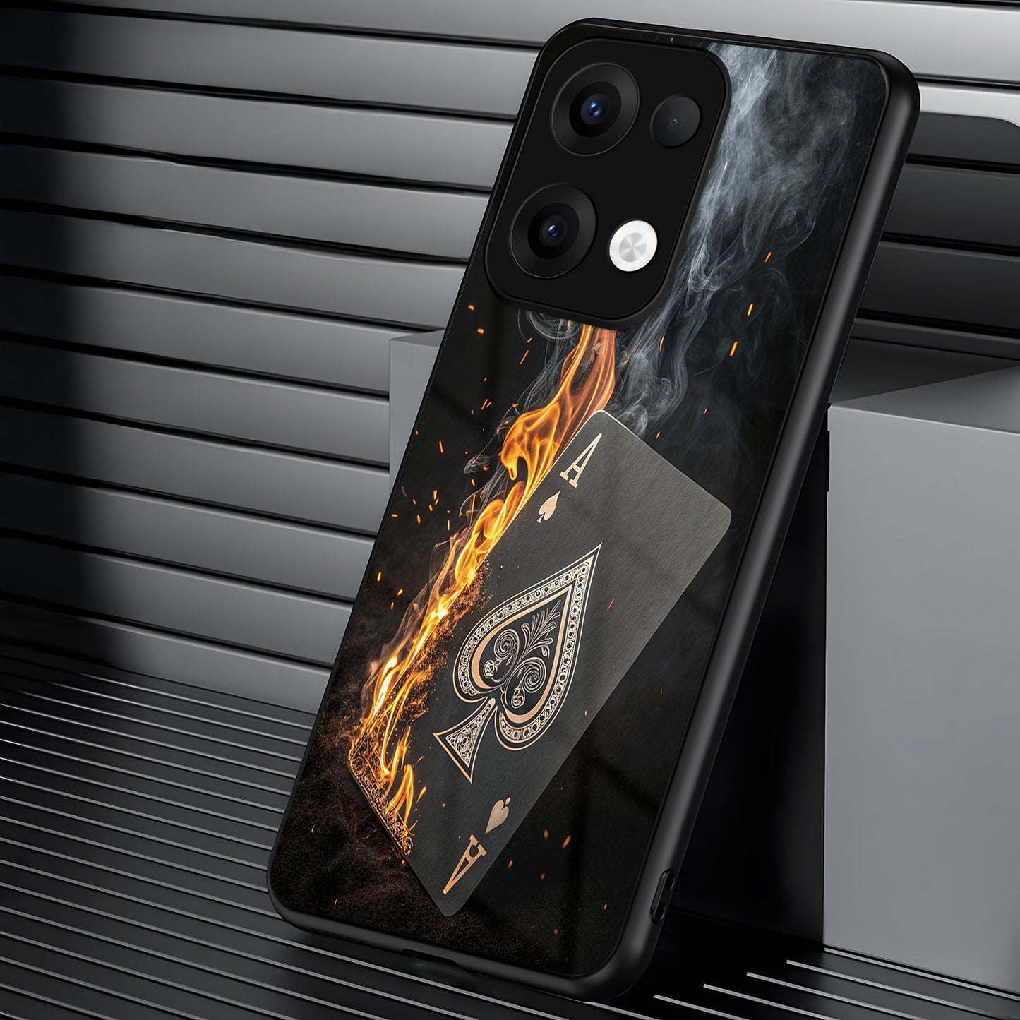 Oppo Reno 13 5G Premium Acrylic Shockproof Glass Back Case (Ace)