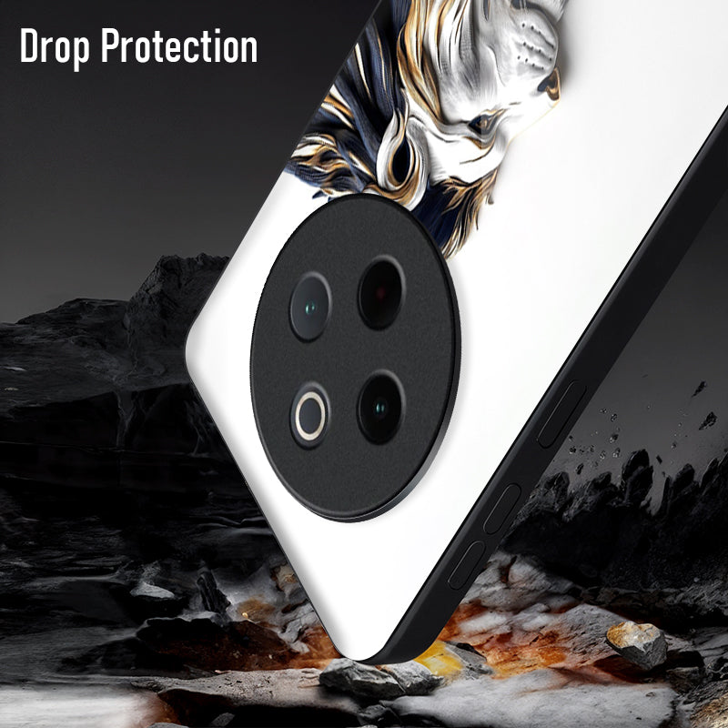 Vivo T4 5G Premium Acrylic Shockproof Glass Back Case (King’s Flow)