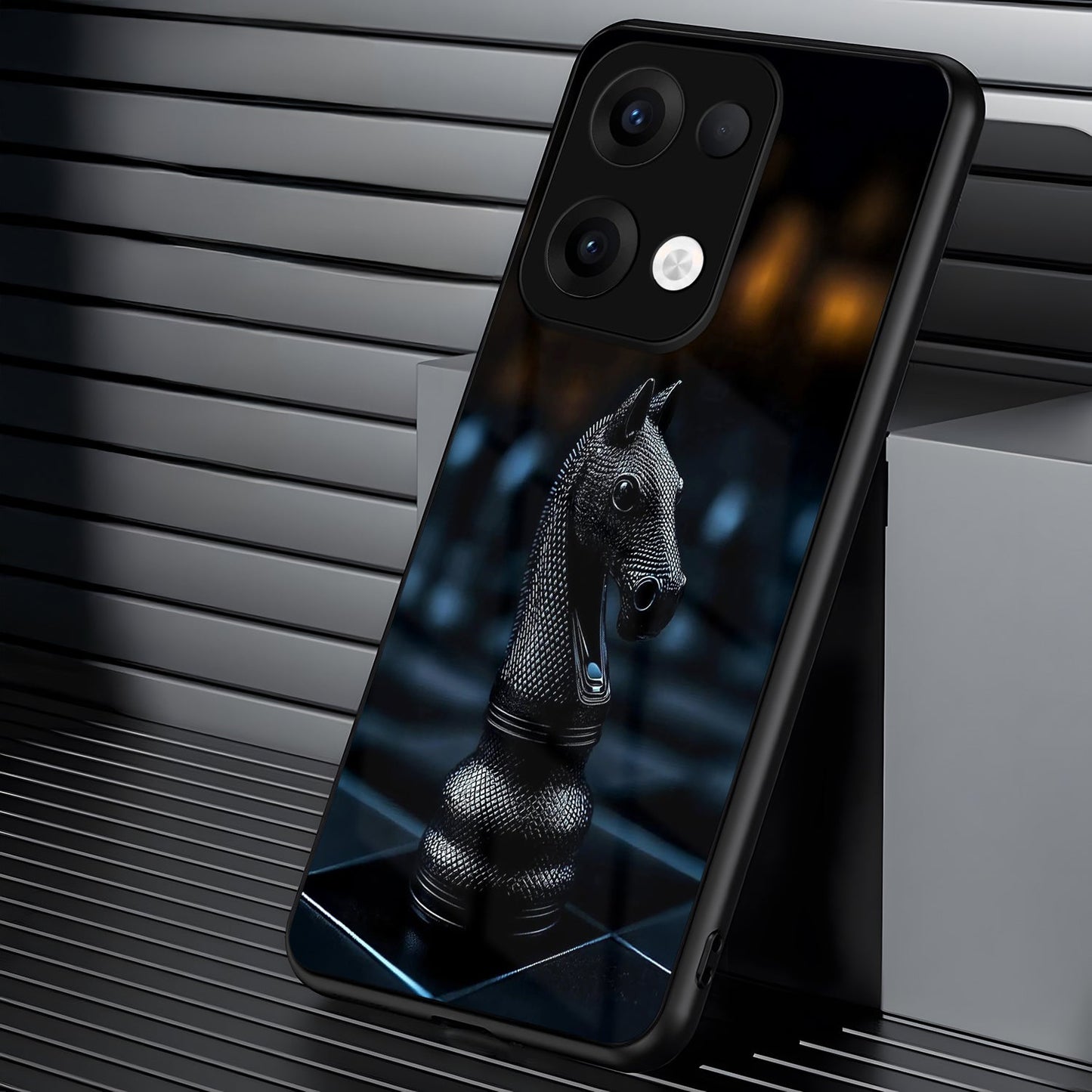 Oppo Reno 13 5G Premium Acrylic Shockproof Glass Back Case (CheckMate Armor)