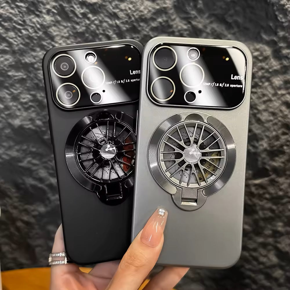 iPhone 14/15 Pro Full Lens Protector Mobile Phone Holder iPhone Case