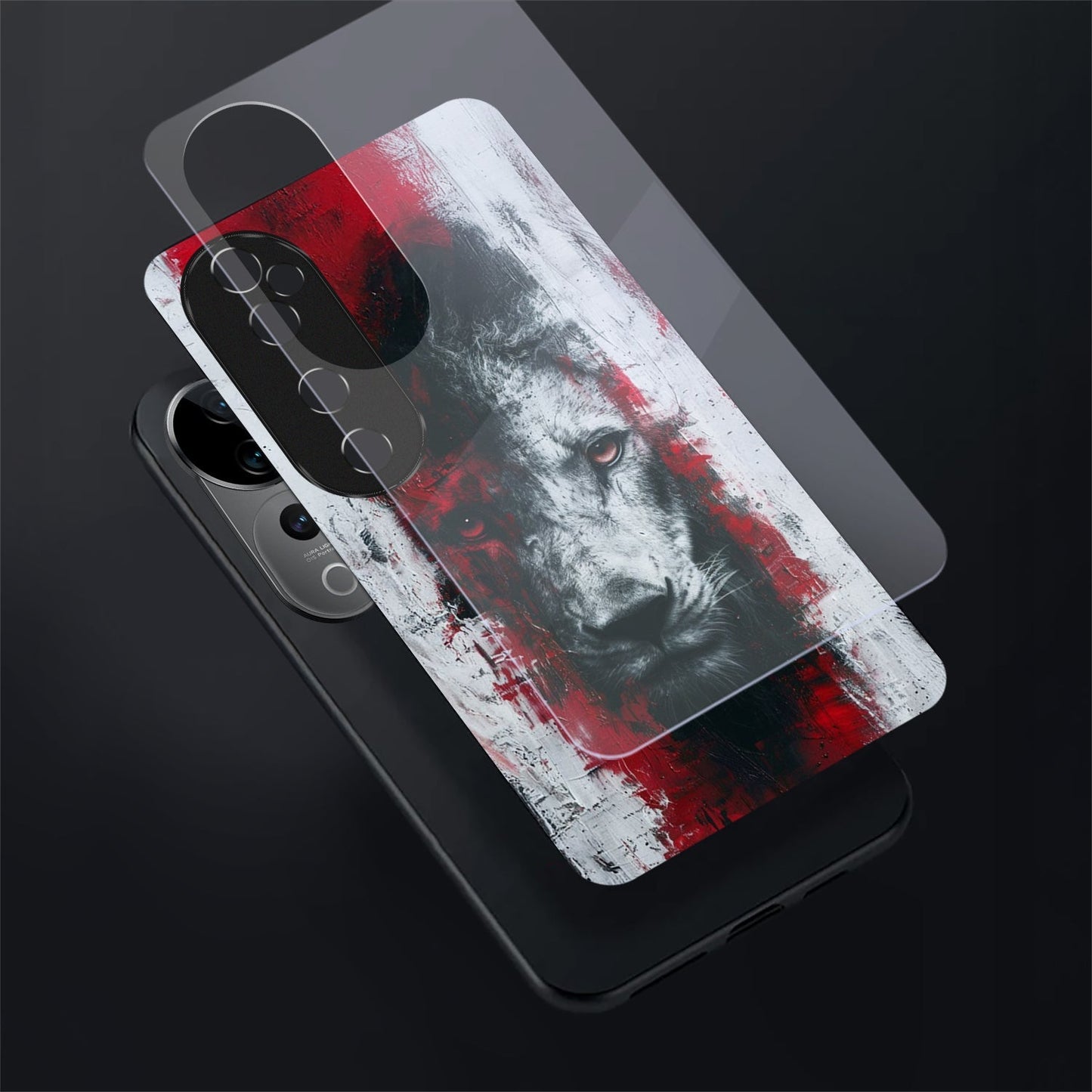 Vivo V40 Pro 5G Premium Acrylic Shockproof Glass Back Case (Alpha Blood)