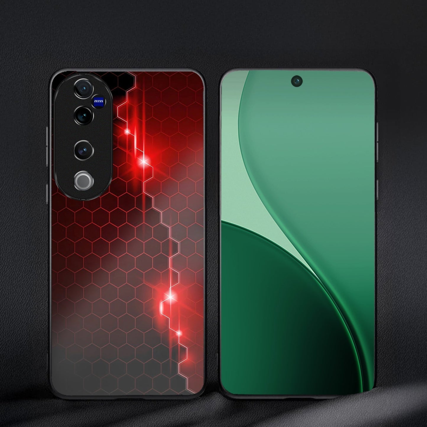 Vivo V40 Pro 5G Premium Acrylic Shockproof Glass Back Case (HexaBeam)