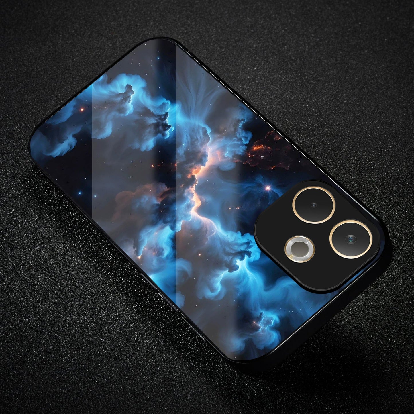 Oppo A5 Pro 5G Premium Acrylic Shockproof Glass Back Case (Supernova Sky)