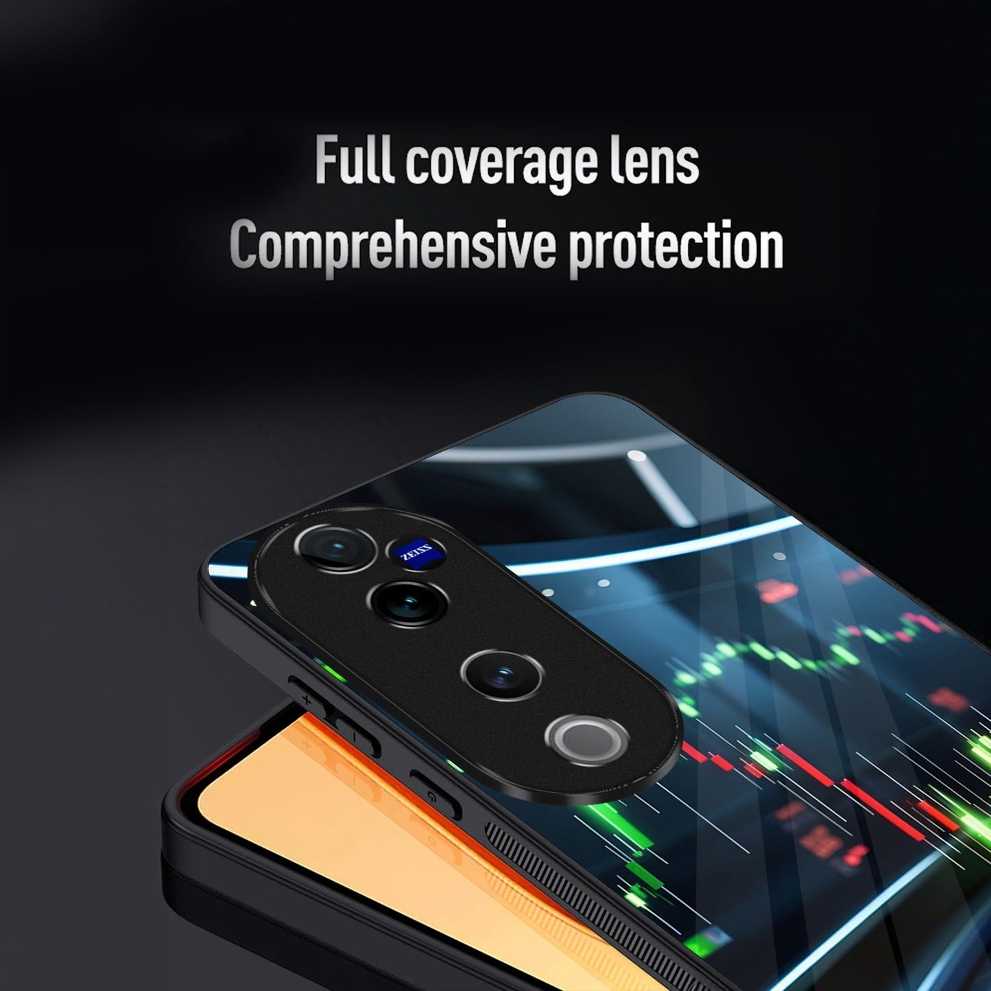 Vivo V40 Pro 5G Premium Acrylic Shockproof Glass Back Case (TradeX)