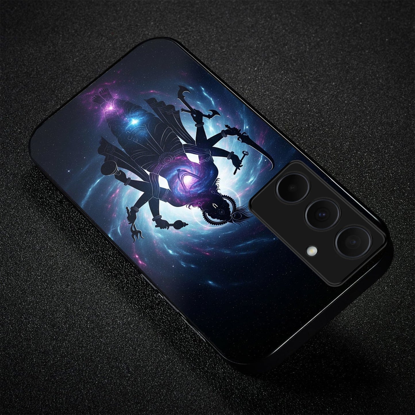 Samsung Galaxy A56 Premium Acrylic Shockproof Glass Back Case (Cosmic Divinity)