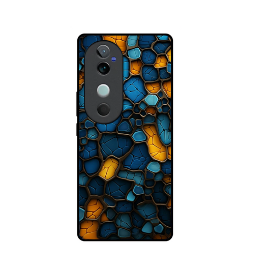 Vivo V40 Pro Luxury UV Printed Anti-Scratch Glass Back Phone Case (Stone)