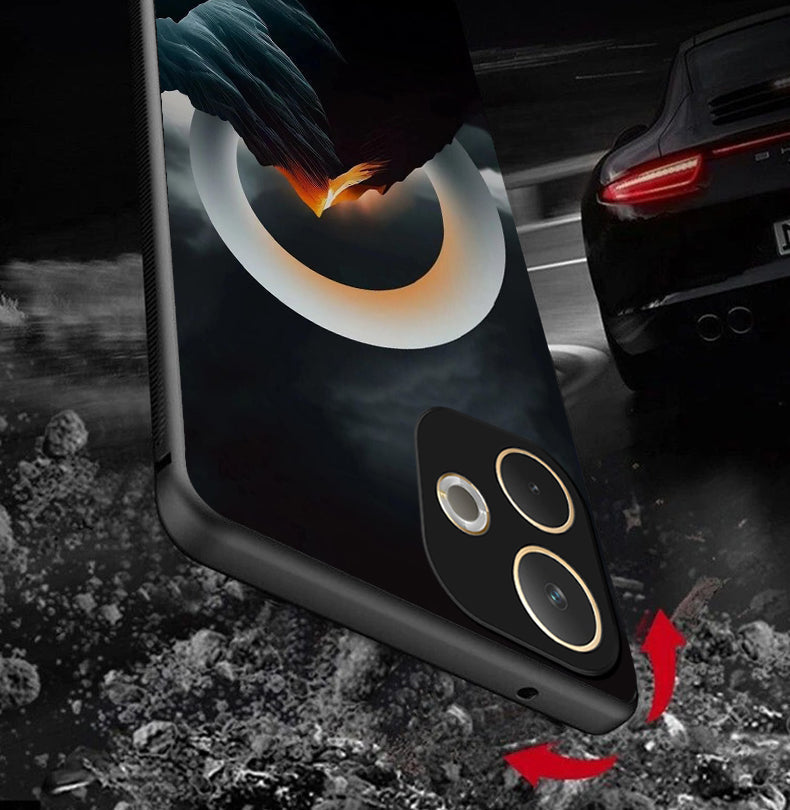 Oppo A5 Pro 5G Premium Acrylic Shockproof Glass Back Case (Celestial Ring)