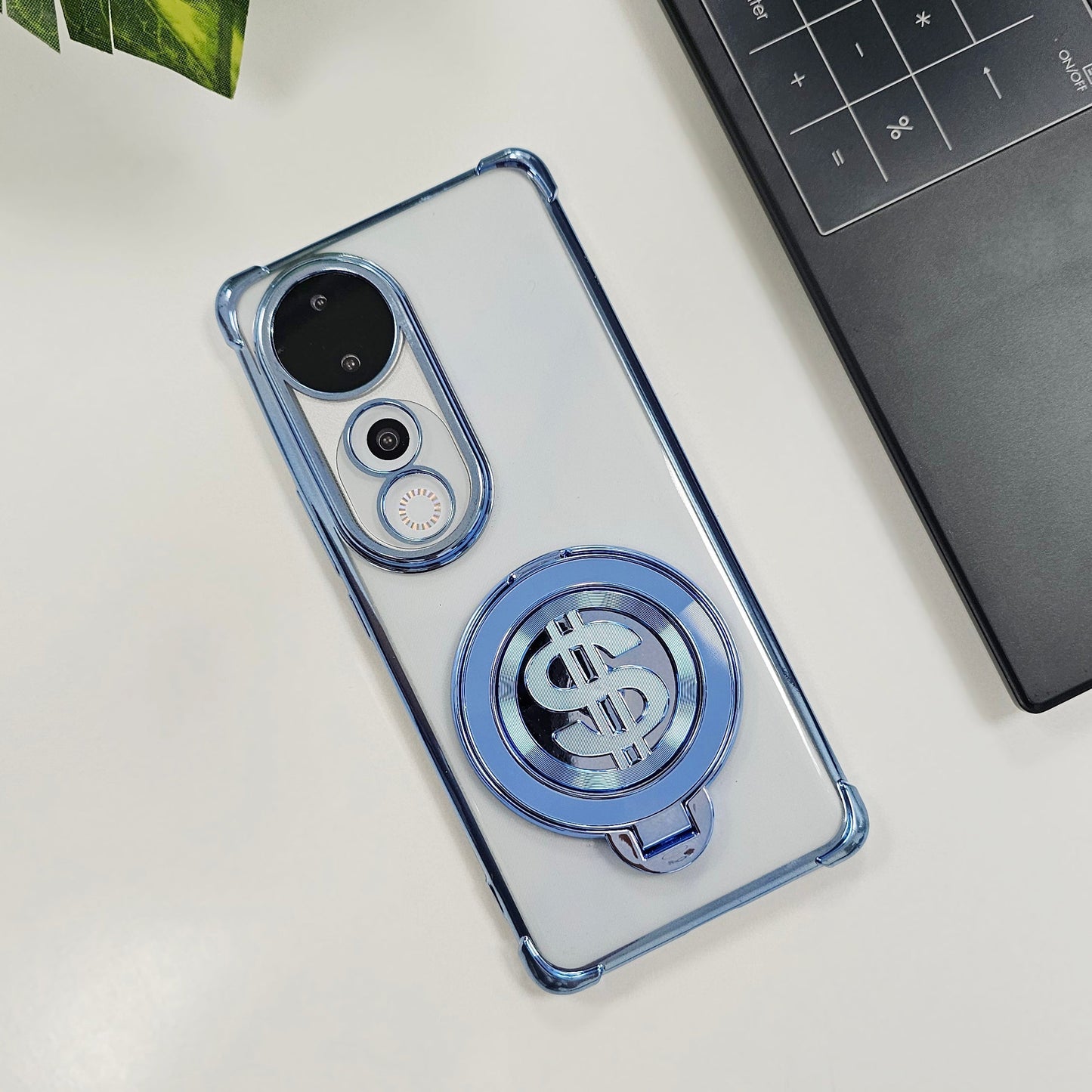 Vivo V40 5G Four Corner Airbags 100% Original Astro Money Magnet Rotating Dollar Case