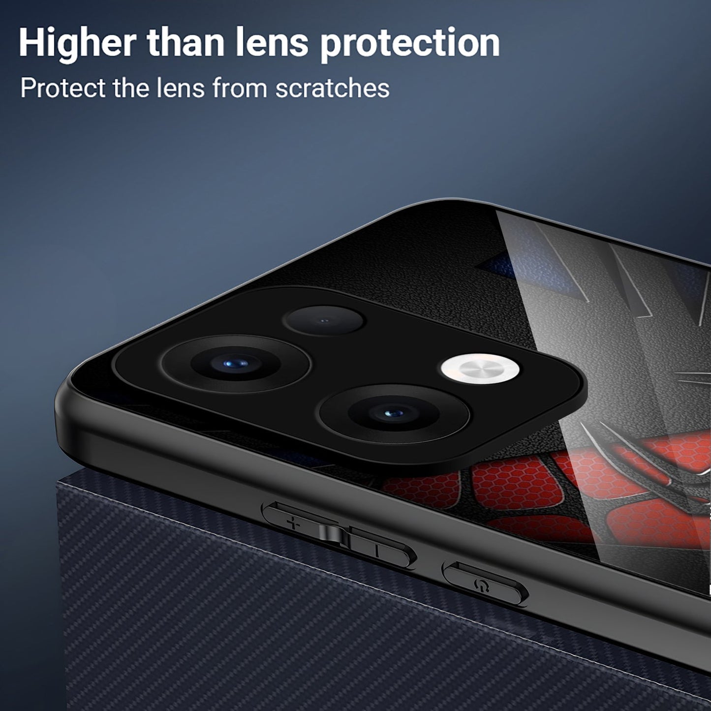 Oppo Reno 13 5G Premium Acrylic Shockproof Glass Back Case (Spider-Man)