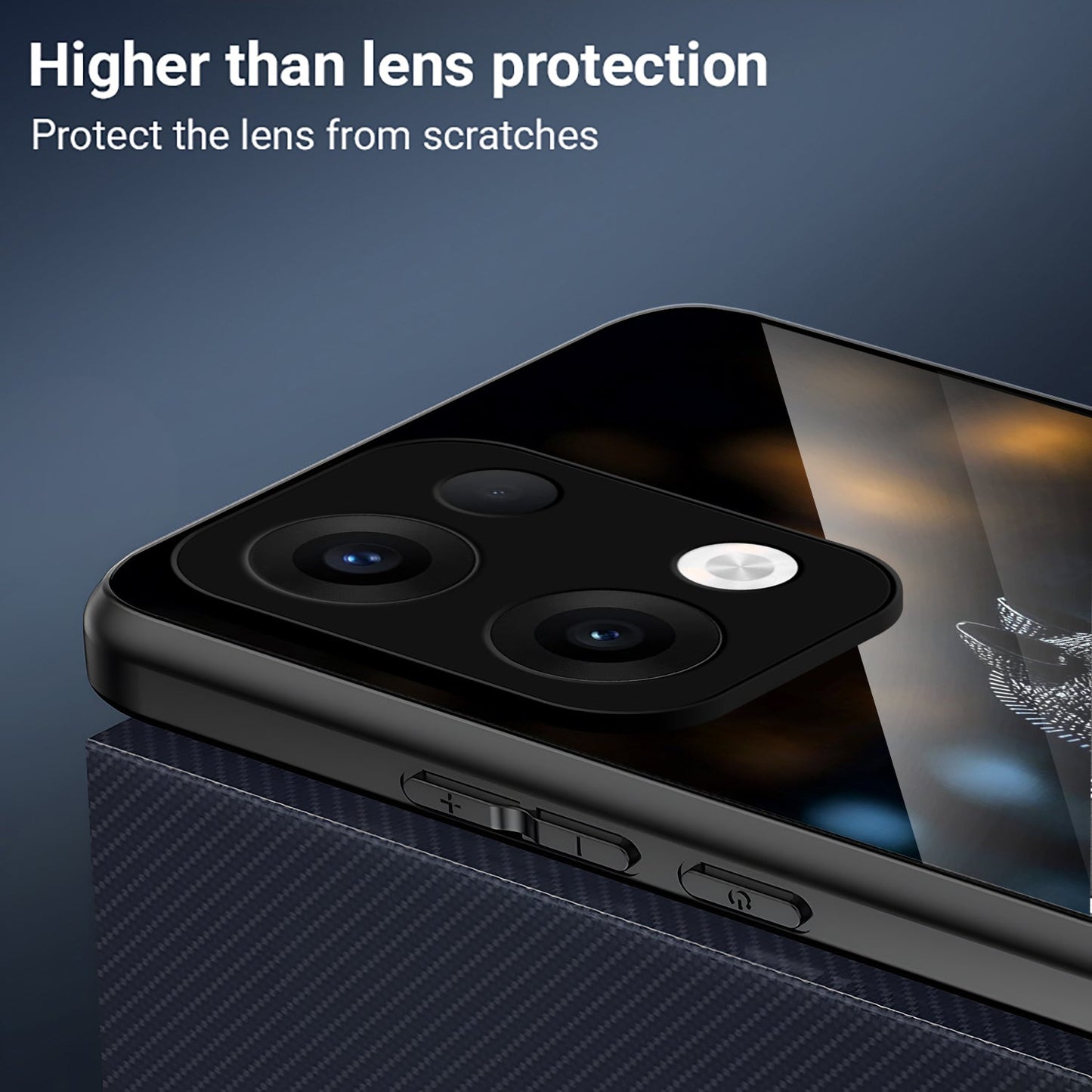 Oppo Reno 13 5G Premium Acrylic Shockproof Glass Back Case (CheckMate Armor)