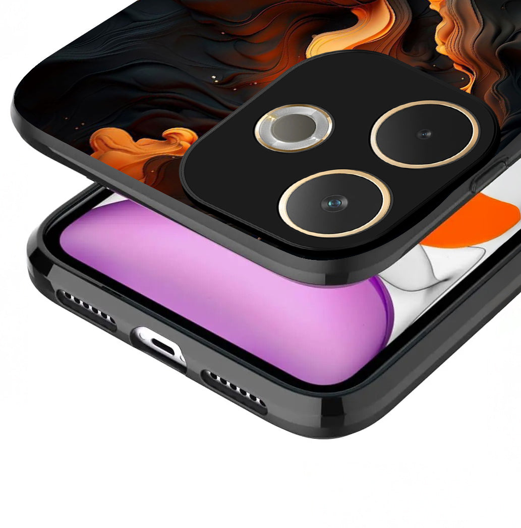 Oppo A5 Pro 5G Premium Acrylic Shockproof Glass Back Case (PyraFlux)