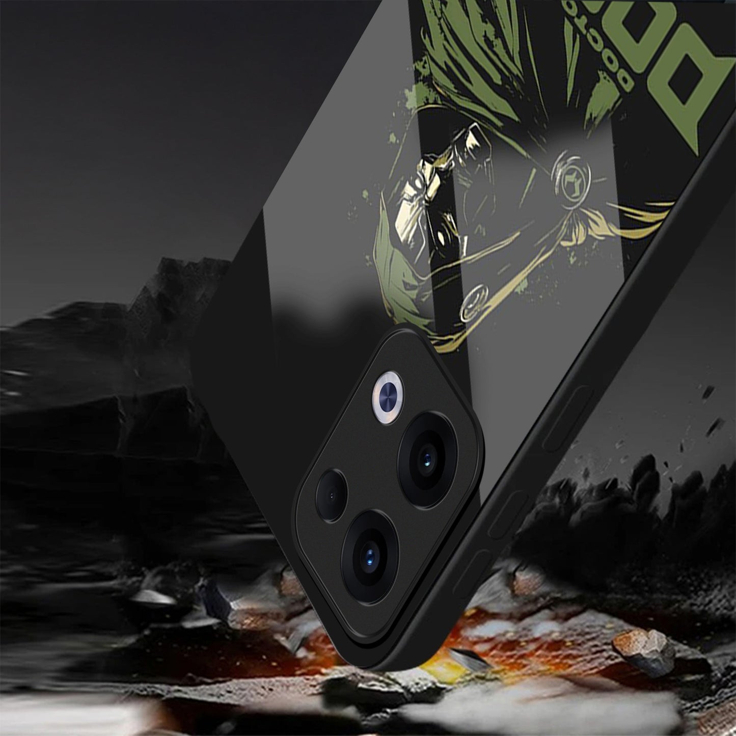 Oppo Reno 13 5G Premium Acrylic Shockproof Glass Back Case (Doctor Doom)