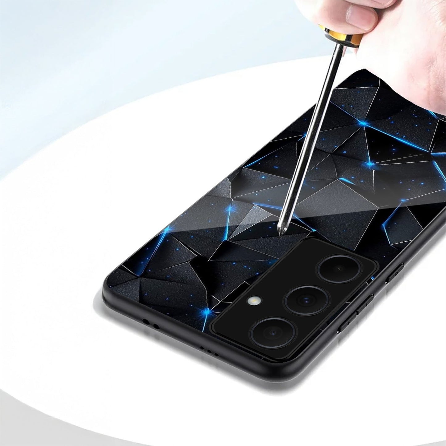 Samsung Galaxy A56 Premium Acrylic Shockproof Glass Back Case (Neo Prism)