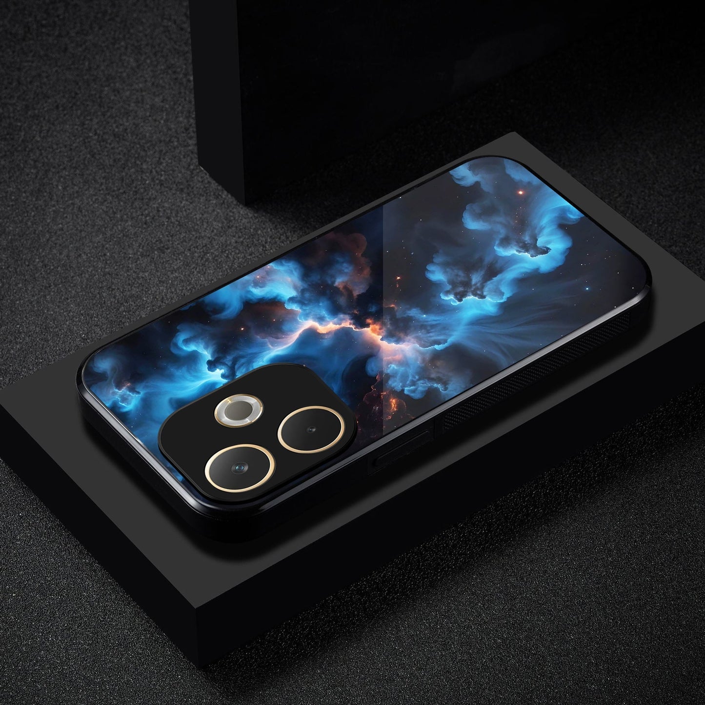 Oppo A5 Pro 5G Premium Acrylic Shockproof Glass Back Case (Supernova Sky)