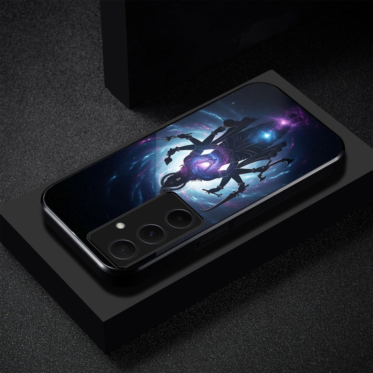 Samsung Galaxy A56 Premium Acrylic Shockproof Glass Back Case (Cosmic Divinity)