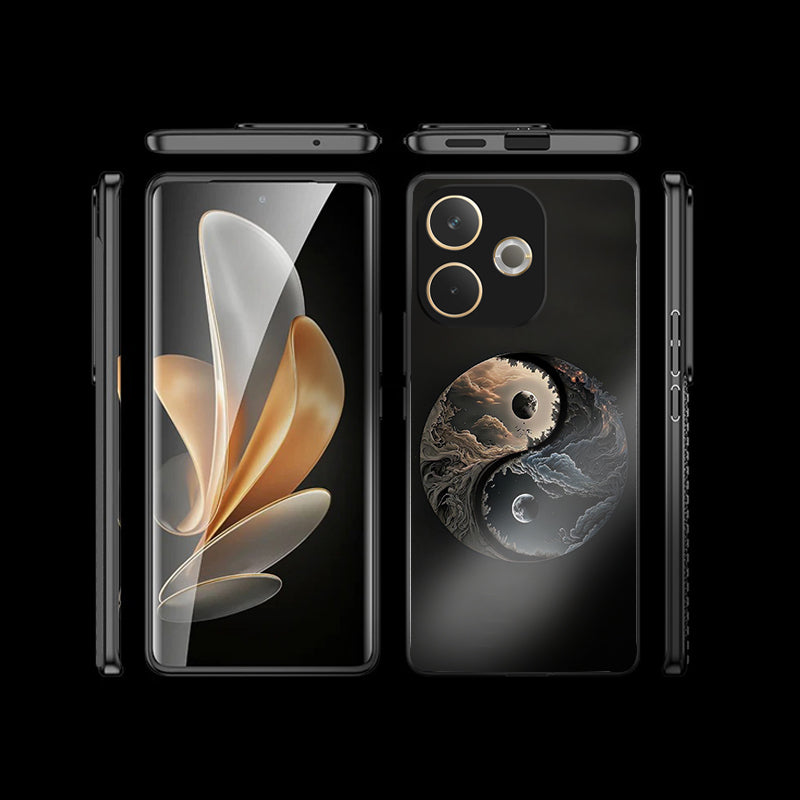 Oppo A5 Pro 5G Premium Acrylic Shockproof Glass Back Case (Eternal YinYang)