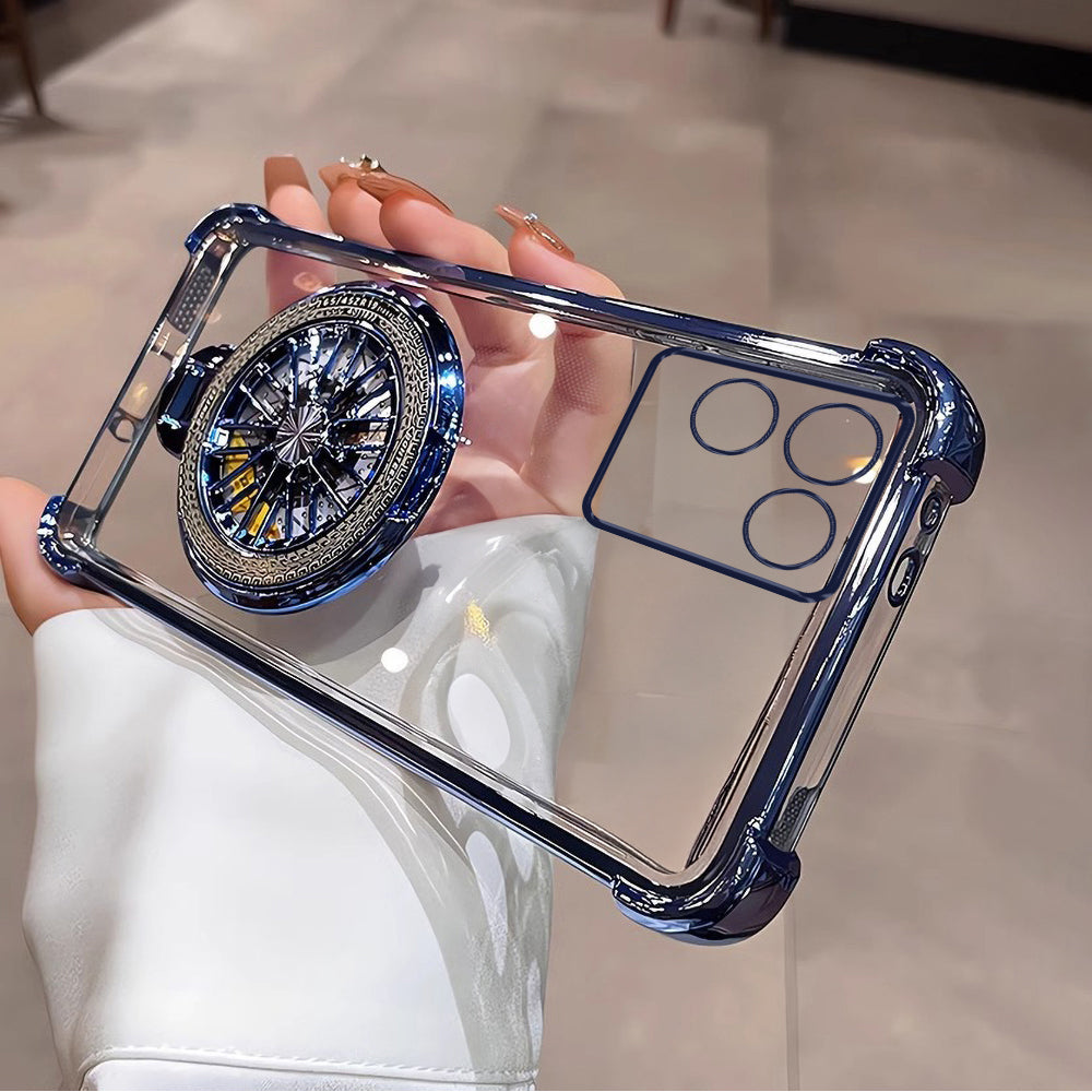 Vivo T2 Pro 5G Premium Stress Buster Wheel Rotating Shockproof Airbags Case
