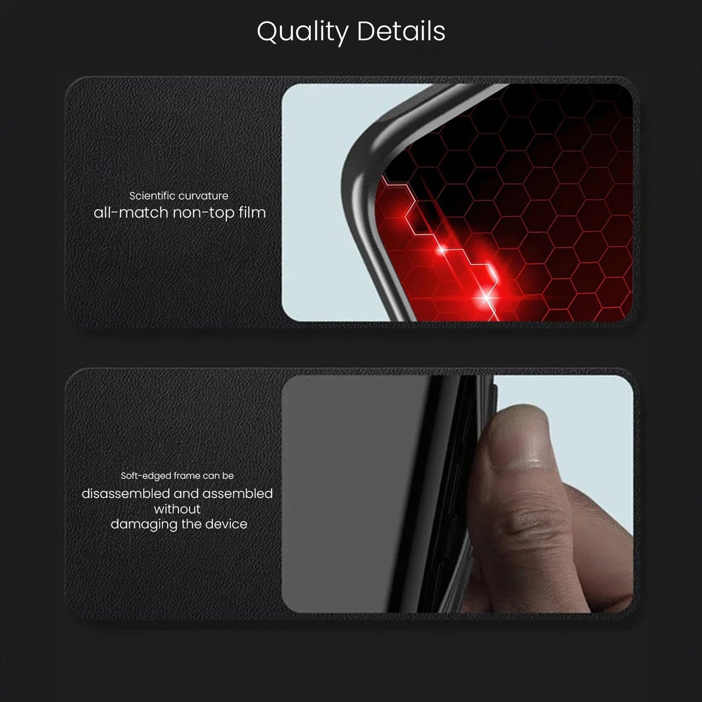 Vivo V40 Pro 5G Premium Acrylic Shockproof Glass Back Case (HexaBeam)