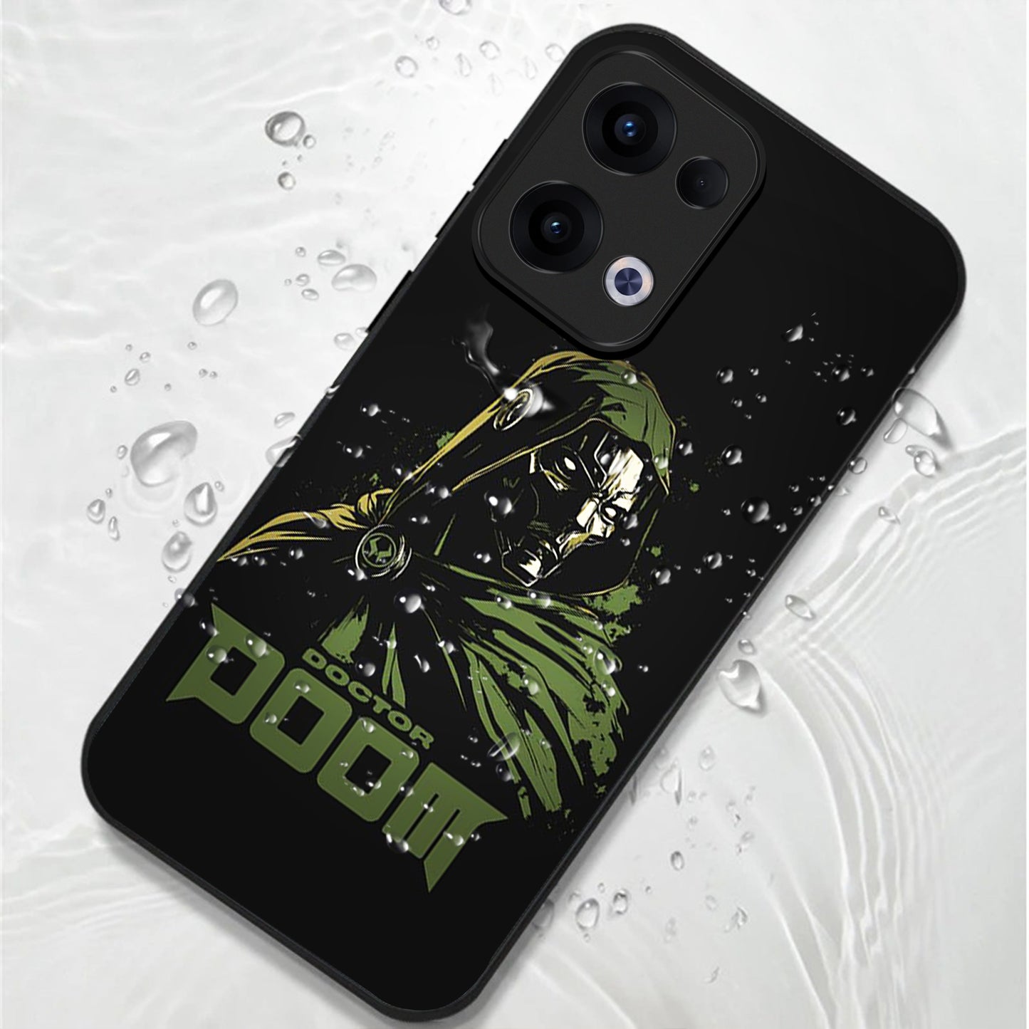 Oppo Reno 13 5G Premium Acrylic Shockproof Glass Back Case (Doctor Doom)