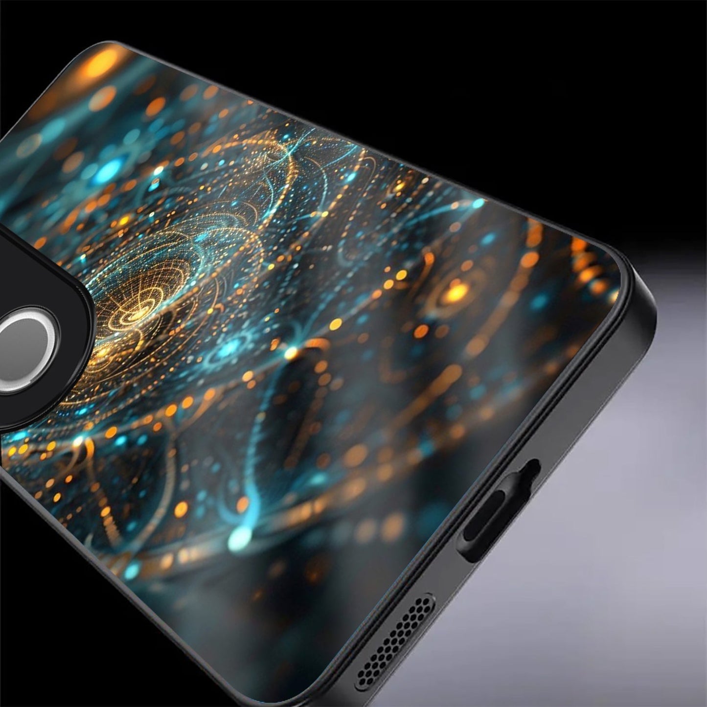 Vivo V50 5G Premium Acrylic Shockproof Glass Back Case (Galaxy Pulse)