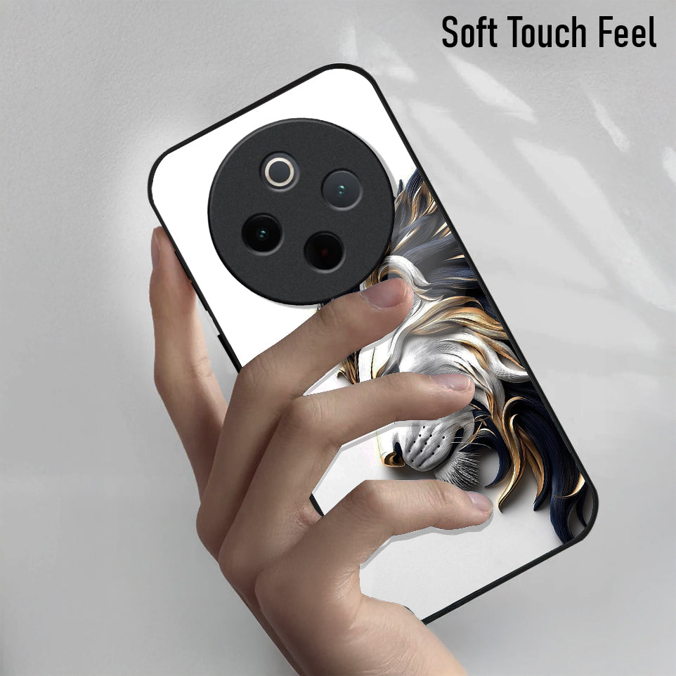 Vivo T4 5G Premium Acrylic Shockproof Glass Back Case (King’s Flow)