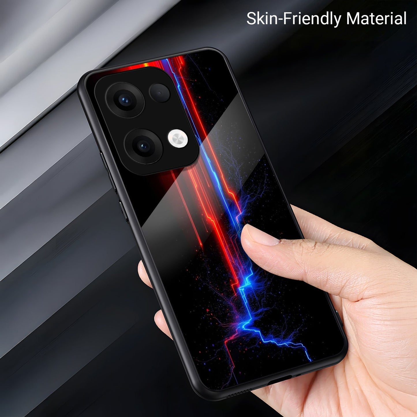 Oppo Reno 13 5G Premium Acrylic Shockproof Glass Back Case (IonFlare)