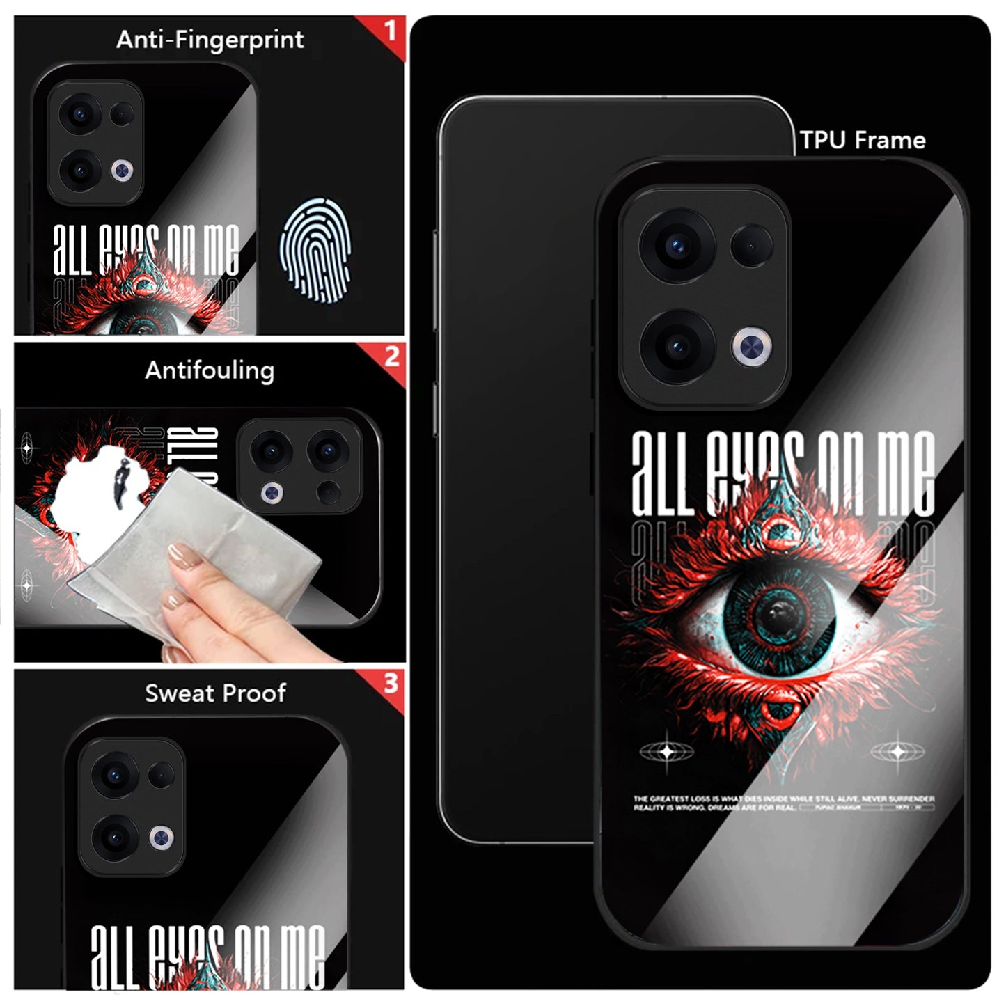 Oppo Reno 13 5G Premium Acrylic Shockproof Glass Back Case (Money Heist)