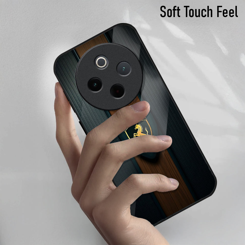 Vivo T4 5G Premium Acrylic Shockproof Glass Back Case (Royal Roadster)