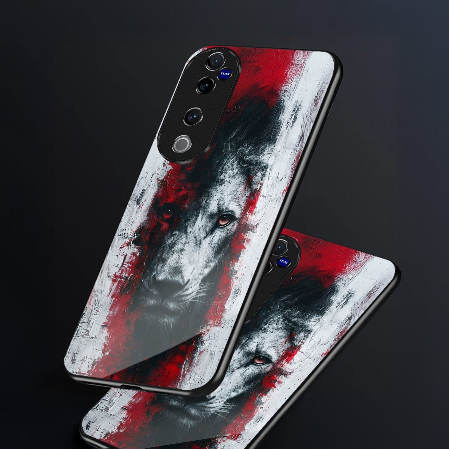 Vivo V40 Pro 5G Premium Acrylic Shockproof Glass Back Case (Alpha Blood)