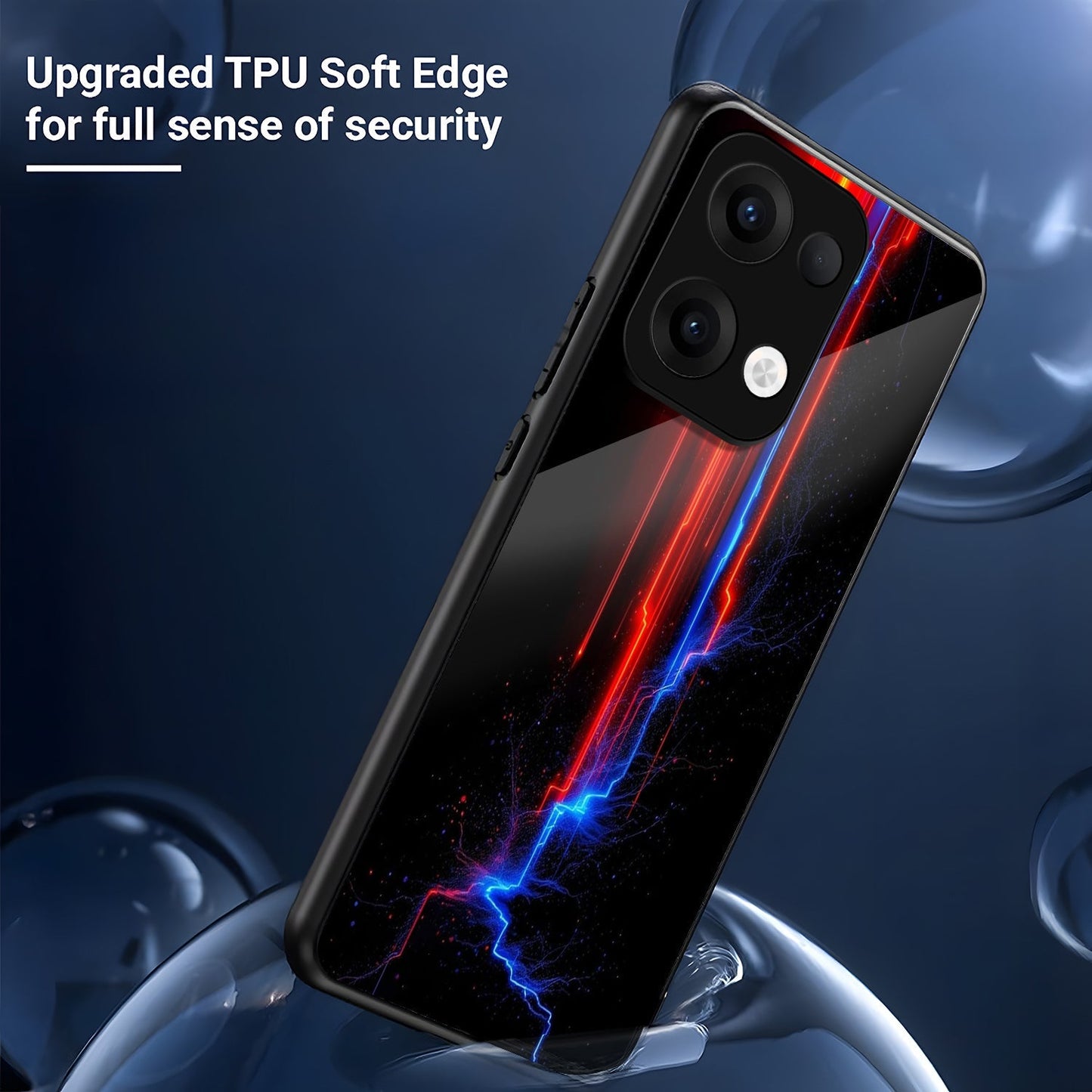 Oppo Reno 13 5G Premium Acrylic Shockproof Glass Back Case (IonFlare)