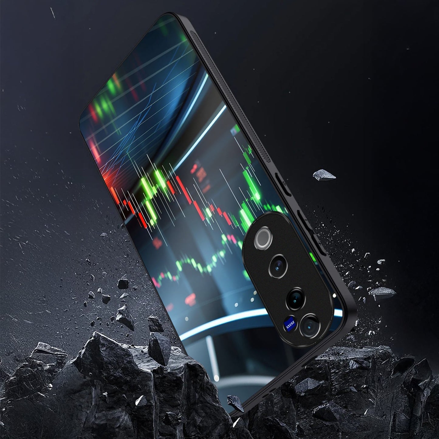 Vivo V40 Pro 5G Premium Acrylic Shockproof Glass Back Case (TradeX)