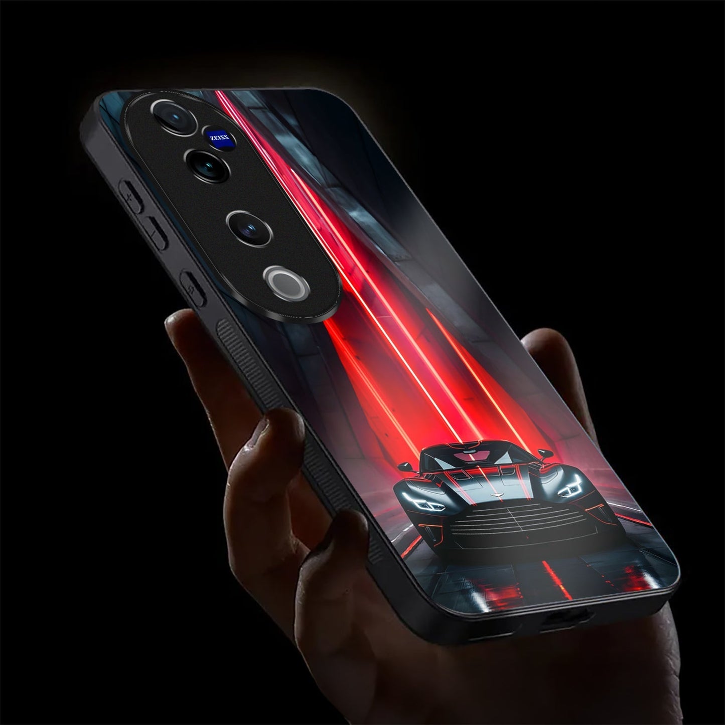 Vivo V40 Pro 5G Premium Acrylic Shockproof Glass Back Case (TurboCore)