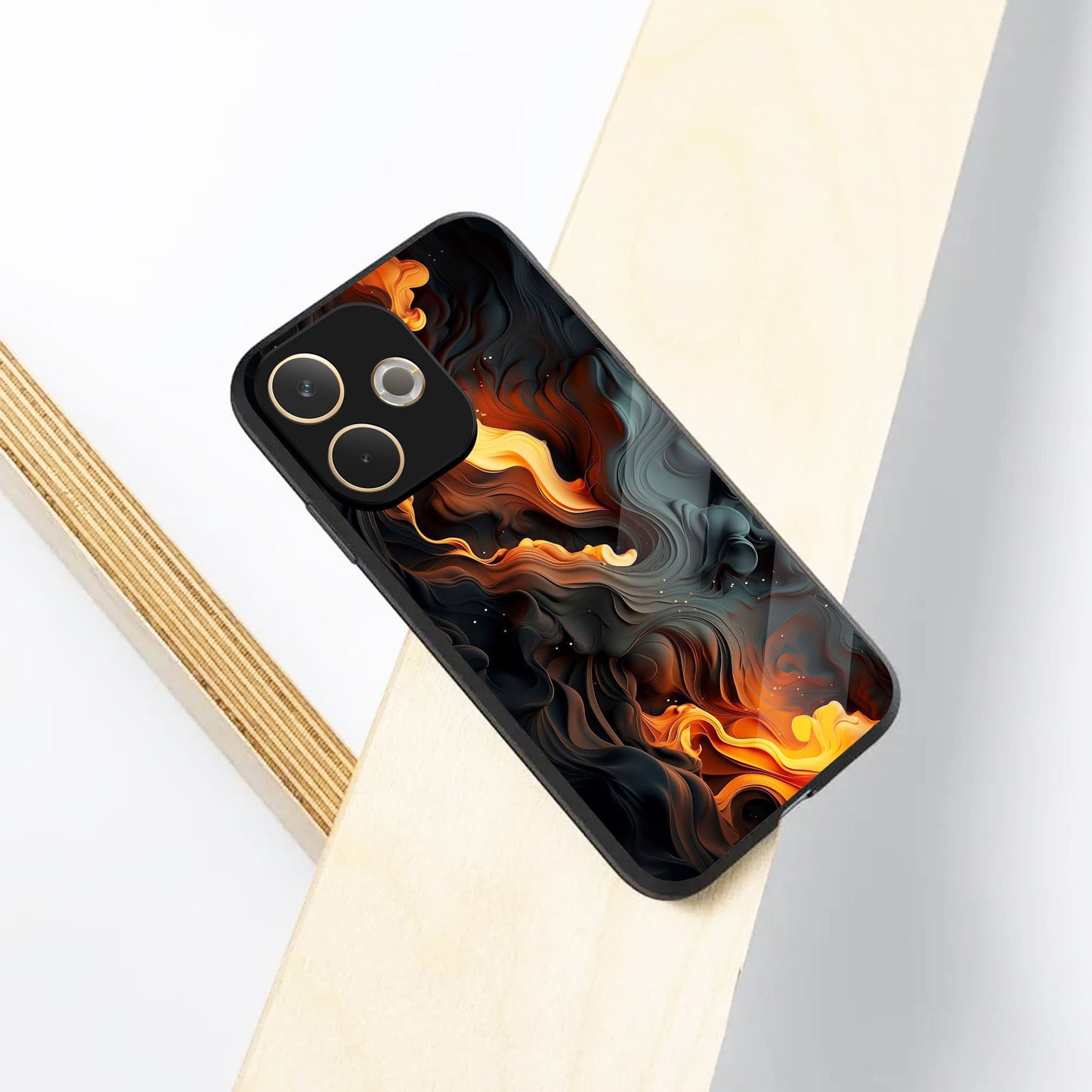 Oppo A5 Pro 5G Premium Acrylic Shockproof Glass Back Case (PyraFlux)