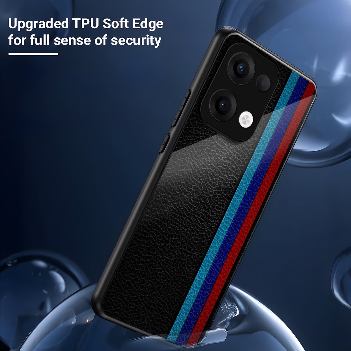 Oppo Reno 13 5G Premium Acrylic Shockproof Glass Back Case (Urban Racer)