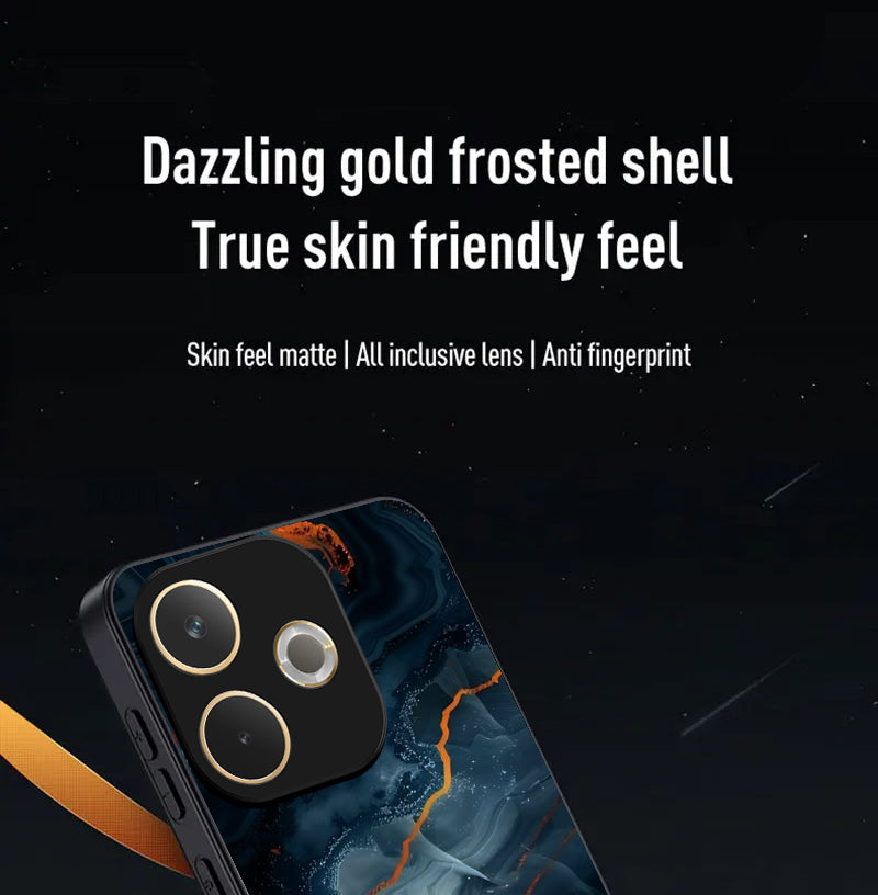 Oppo A5 Pro 5G Premium Acrylic Shockproof Glass Back Case (Crystal Abyss)
