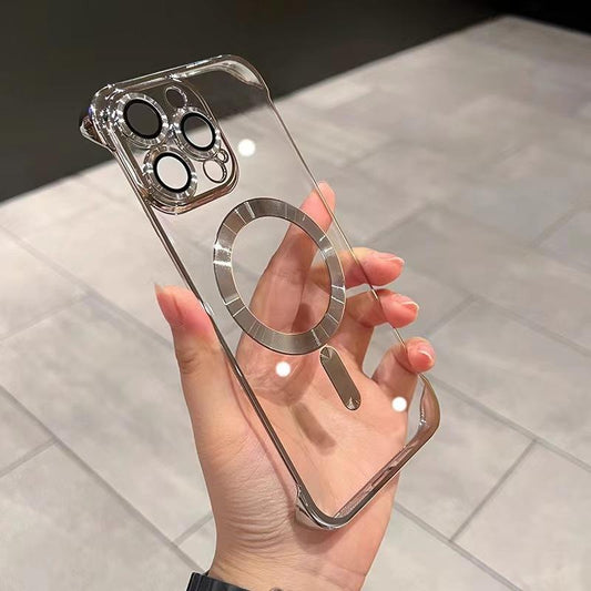 iPhone 14/15/16 Pro Bezel-less Magnetic Thin Plating iPhone Case