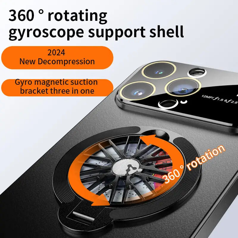 iPhone 14/15 Pro Full Lens Protector Mobile Phone Holder iPhone Case