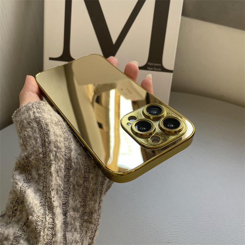 iPhone 15/16 Pro High Quality Gold Customizable iPhone Case