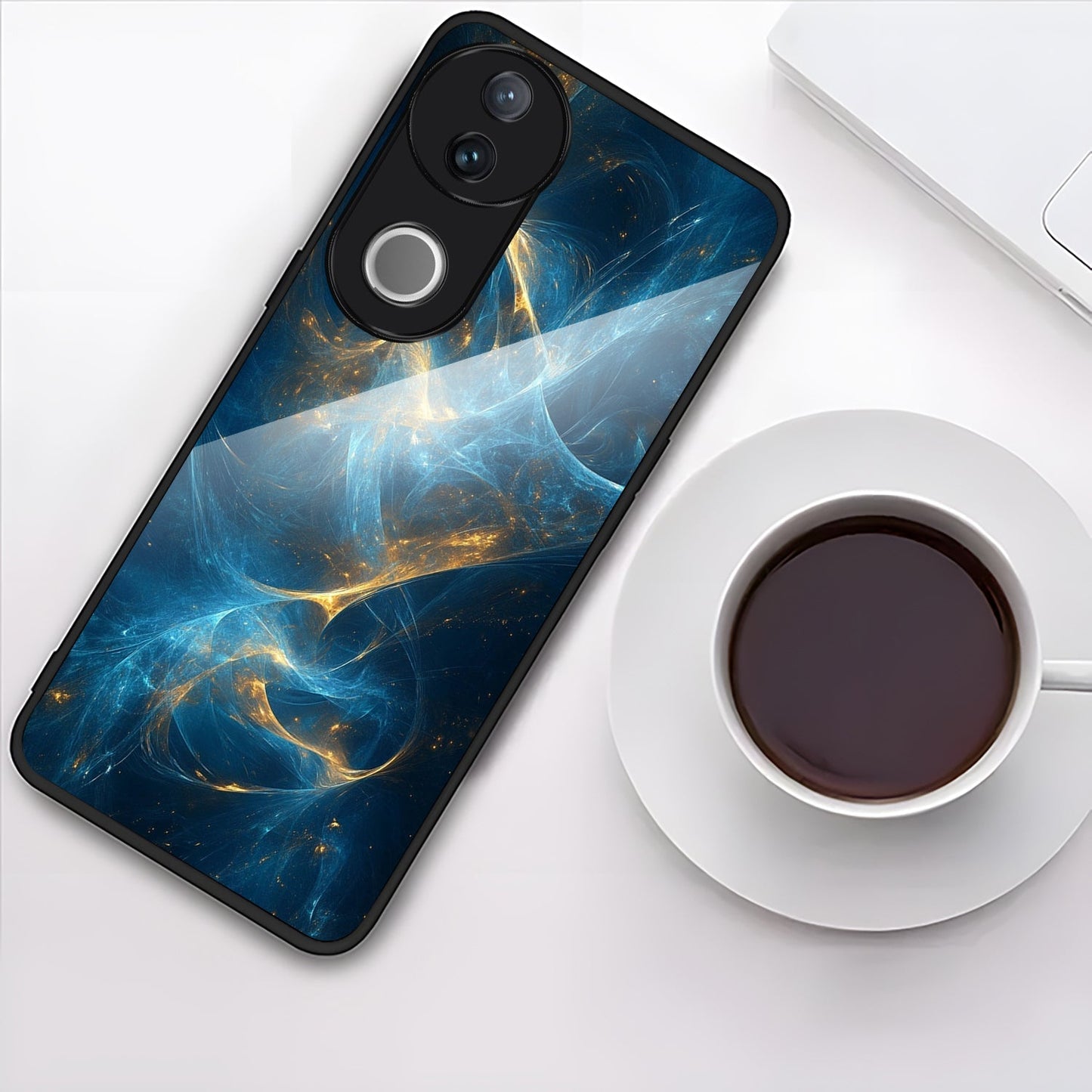 Vivo V50 5G Premium Acrylic Shockproof Glass Back Case (Infinity Case)