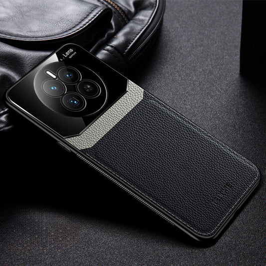 Realme 12 Pro+ Premium Leather Lens Protective Case