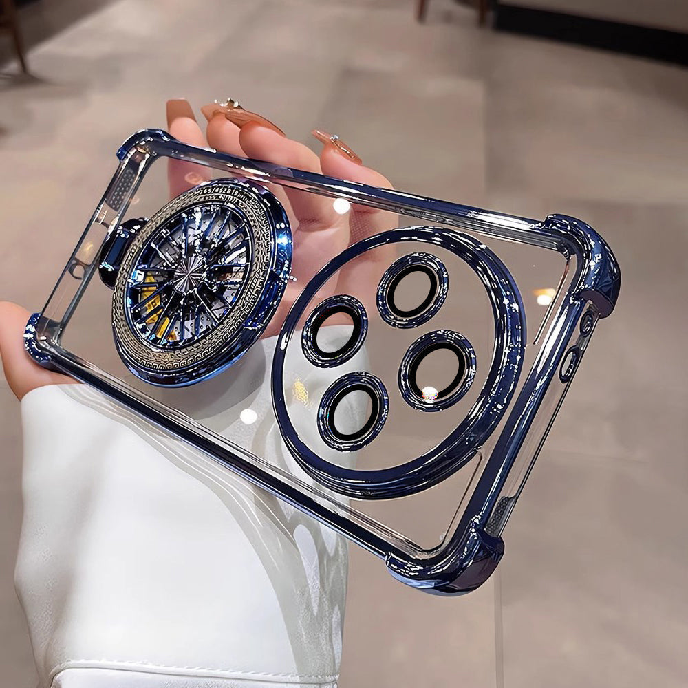 Oppo Reno12 F 5G Premium Stress Buster Wheel Rotating Shockproof Airbags Case