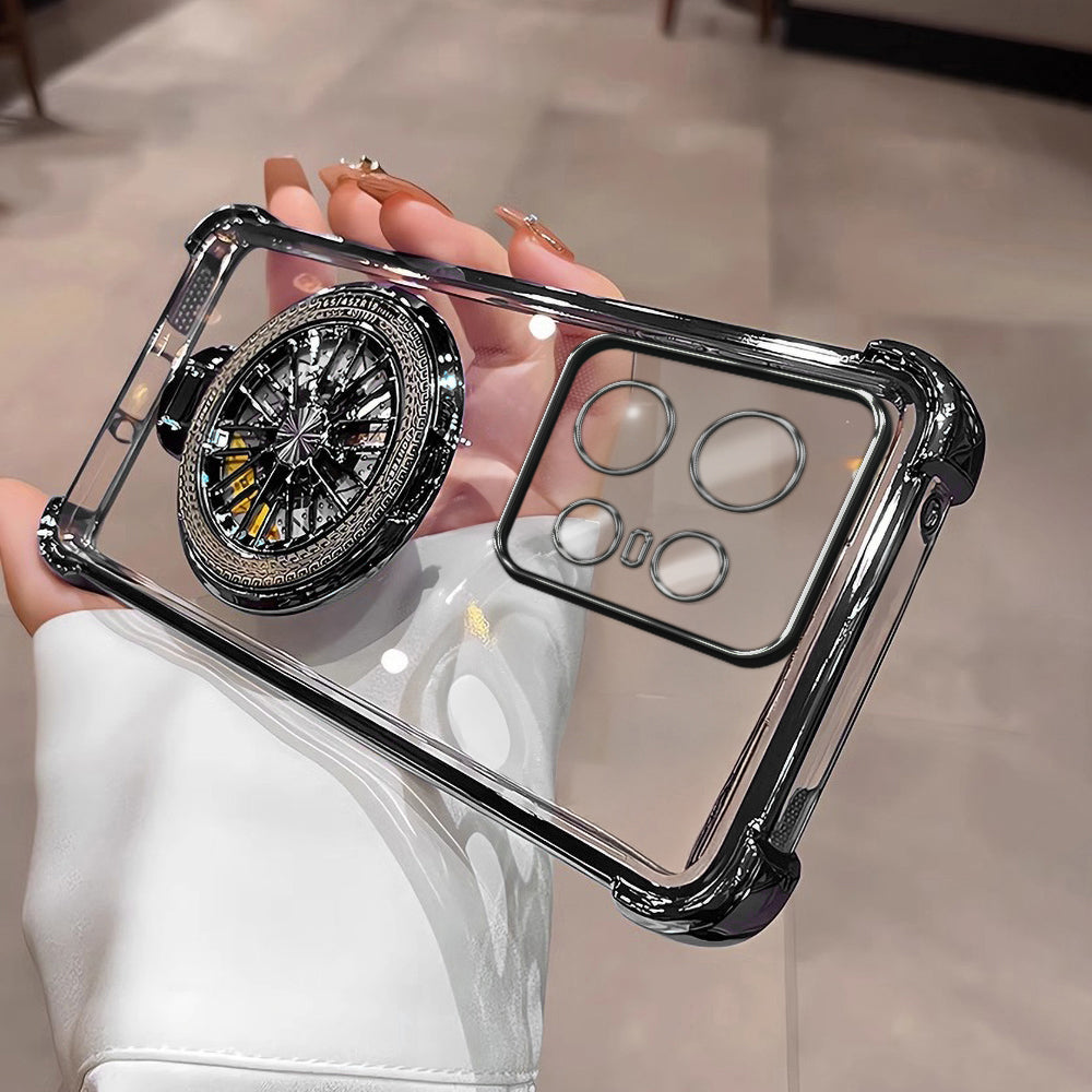 Motorola Edge 50 Pro 5G Premium Stress Buster Wheel Rotating Shockproof Airbags Case